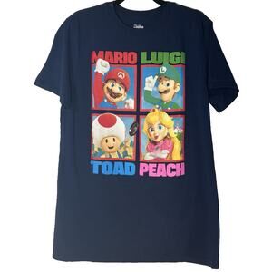 Super Mario Bros Movie Graphic T Shirt Youth M NWOT